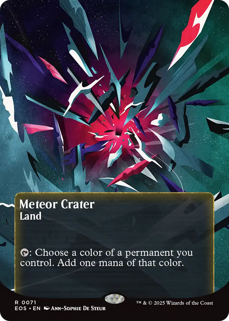 Meteor Crater (0071) (Borderless) [Edge of Eternities: Stellar Sights] | Pegasus Games WI