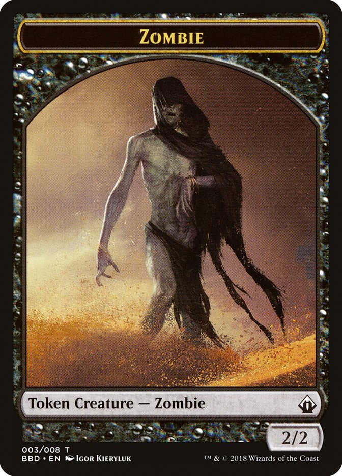 Zombie Token [Battlebond Tokens] | Pegasus Games WI