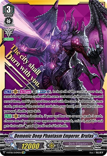 Demonic Deep Phantasm Emperor, Brufas (V-BT06/SV04EN) [Phantasmal Steed Restoration] | Pegasus Games WI