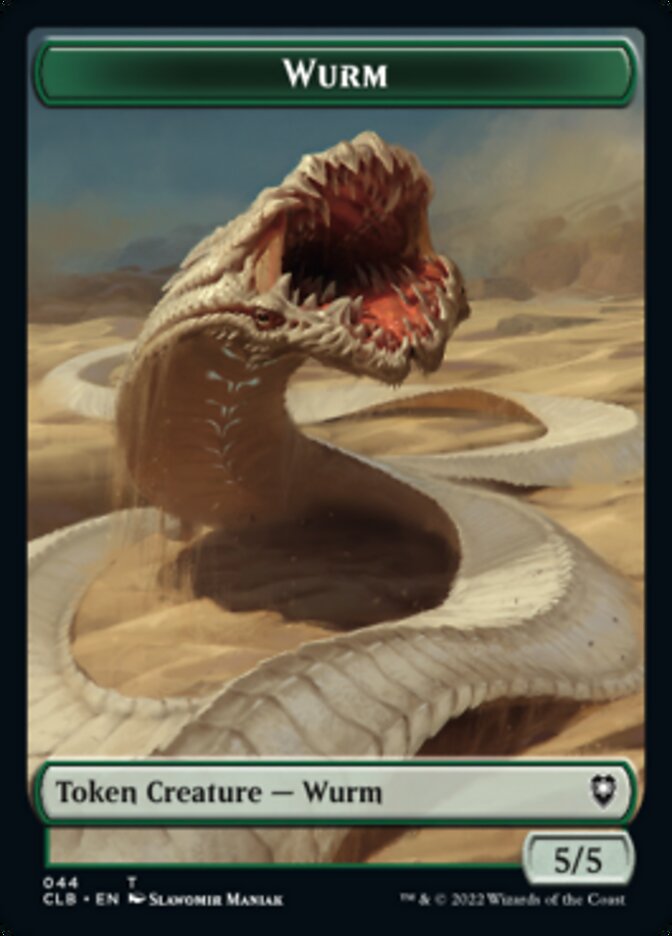 Phyrexian Beast // Wurm Double-Sided Token [Commander Legends: Battle for Baldur's Gate Tokens] | Pegasus Games WI