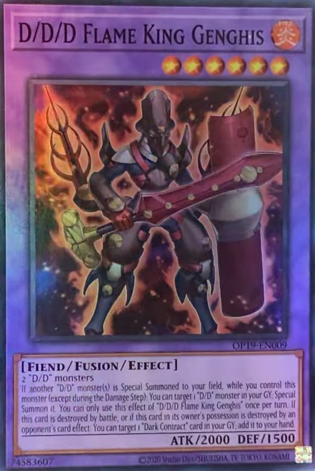 D/D/D Flame King Genghis [OP19-EN009] Super Rare | Pegasus Games WI