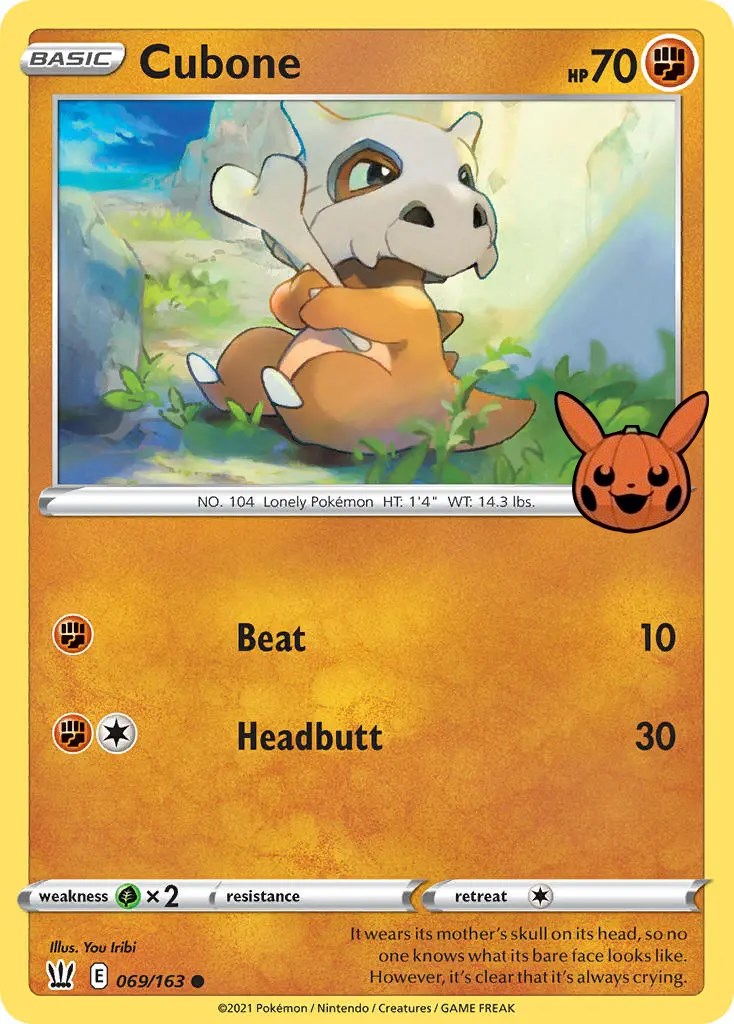 Cubone (069/163) [Trick or Trade] | Pegasus Games WI