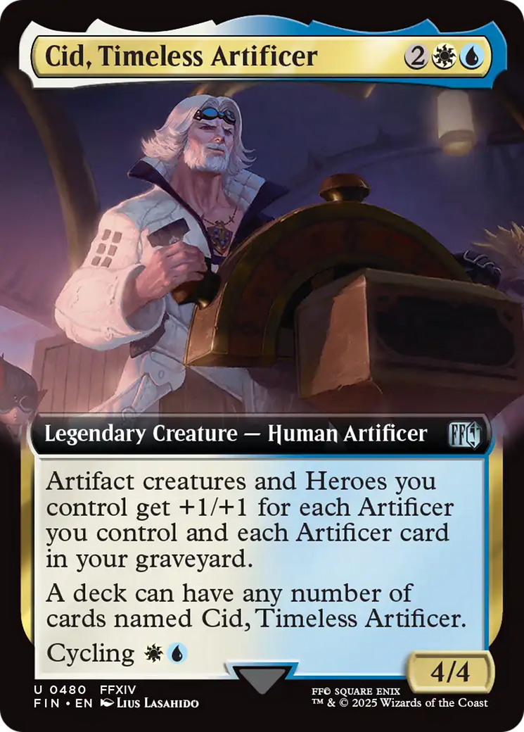 Cid, Timeless Artificer (Extended Art) [FINAL FANTASY] | Pegasus Games WI