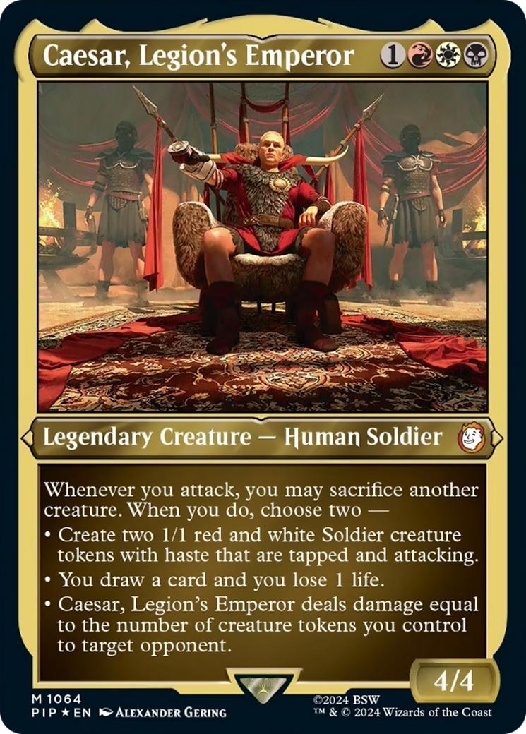 Caesar, Legion's Emperor (Display Commander) [Fallout] | Pegasus Games WI