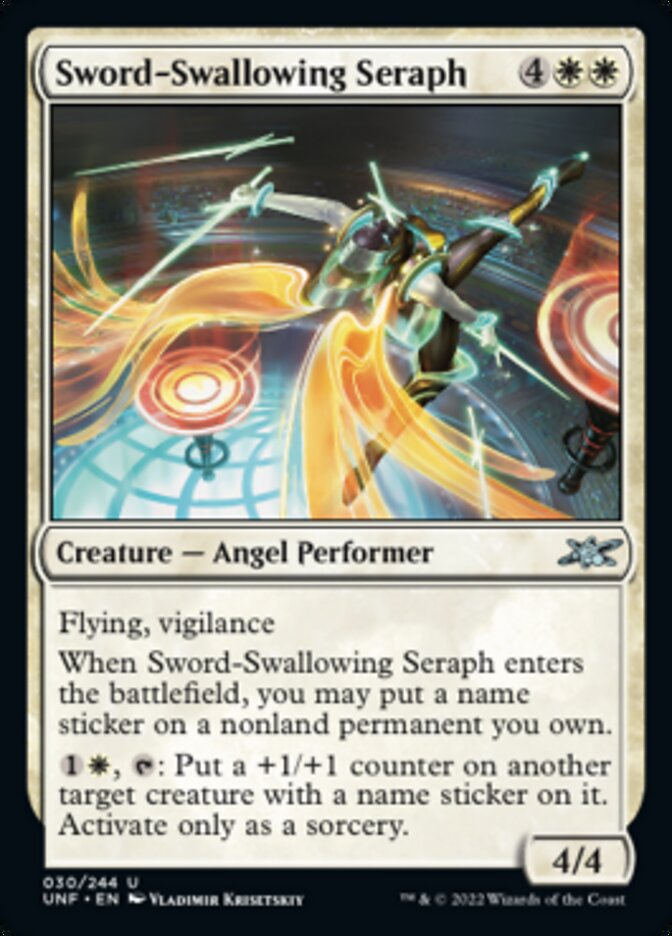 Sword-Swallowing Seraph [Unfinity] | Pegasus Games WI