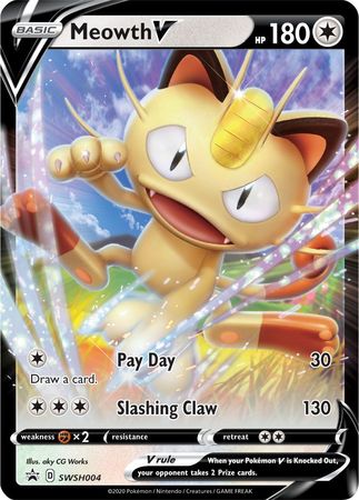 Meowth V (SWSH004) [Sword & Shield: Black Star Promos] | Pegasus Games WI