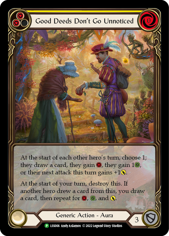 Good Deeds Don't Go Unnoticed [LSS006] (Promo)  Rainbow Foil | Pegasus Games WI