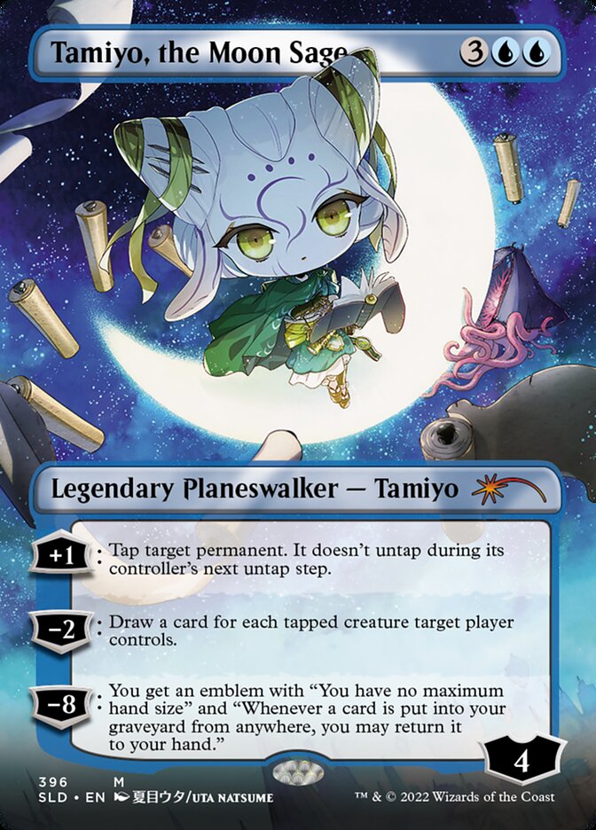 Tamiyo, the Moon Sage (Borderless) [Secret Lair Drop Series] | Pegasus Games WI