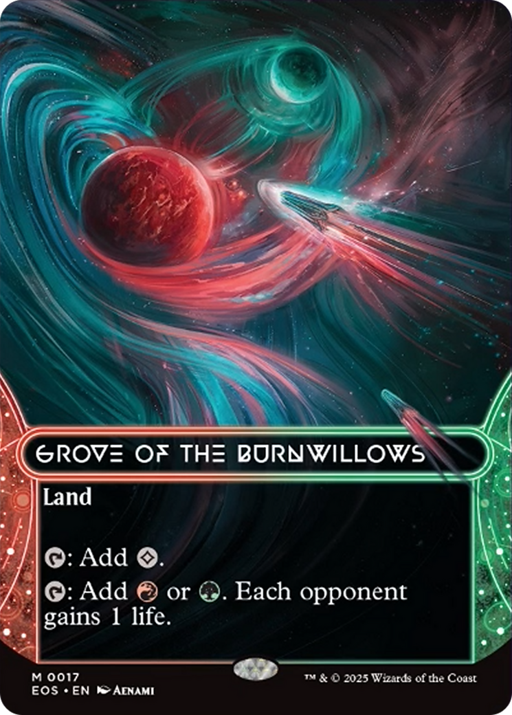 Grove of the Burnwillows (0017) (Borderless) [Edge of Eternities: Stellar Sights] | Pegasus Games WI