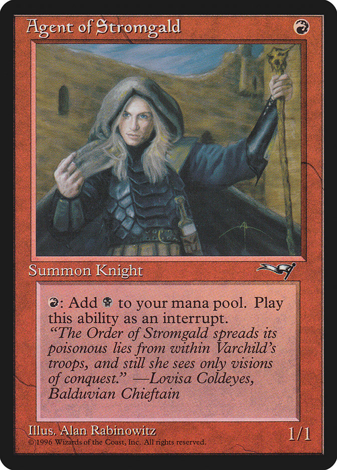 Agent of Stromgald (Holding Staff) [Alliances] | Pegasus Games WI