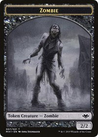 Zombie // Golem Double-Sided Token [Modern Horizons Tokens] | Pegasus Games WI