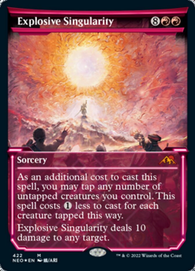 Explosive Singularity (Showcase) (Foil Etched) [Kamigawa: Neon Dynasty] | Pegasus Games WI