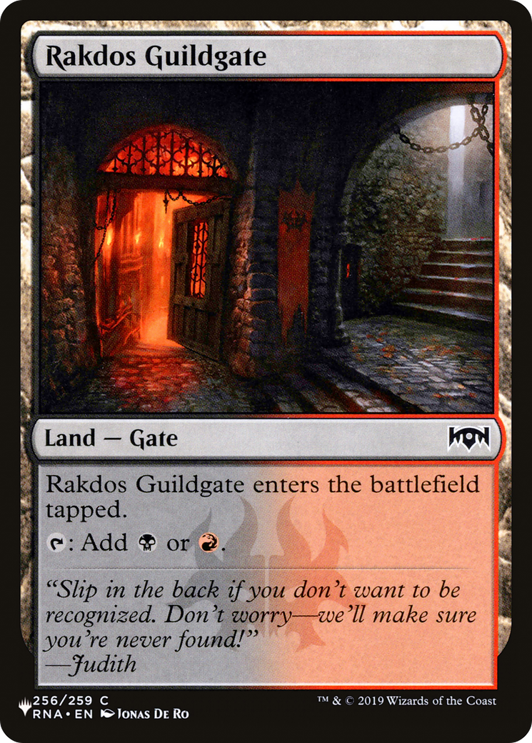 Rakdos Guildgate (256) [The List] | Pegasus Games WI