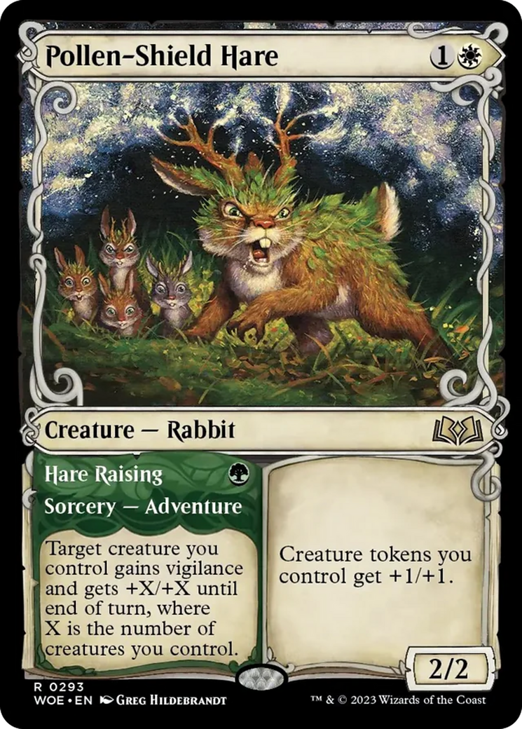 Pollen-Shield Hare // Hare Raising (Showcase) [Wilds of Eldraine] | Pegasus Games WI