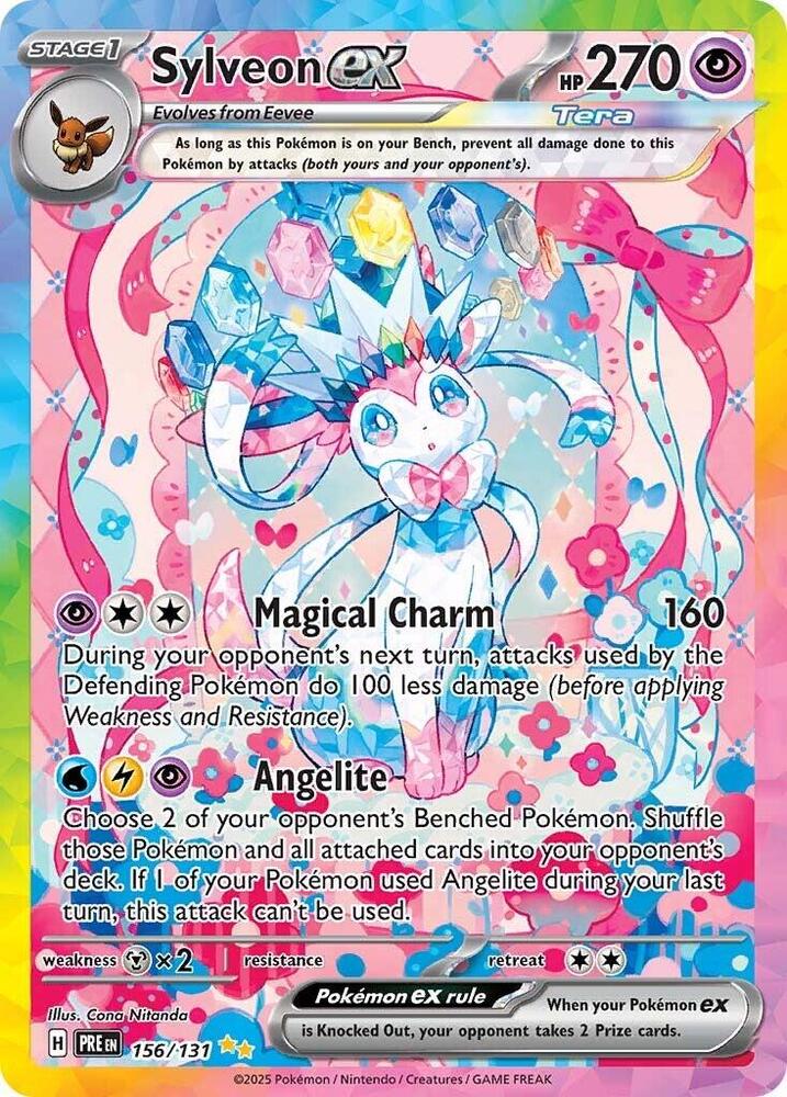 Sylveon ex (156/131) [Scarlet & Violet: Prismatic Evolutions] | Pegasus Games WI