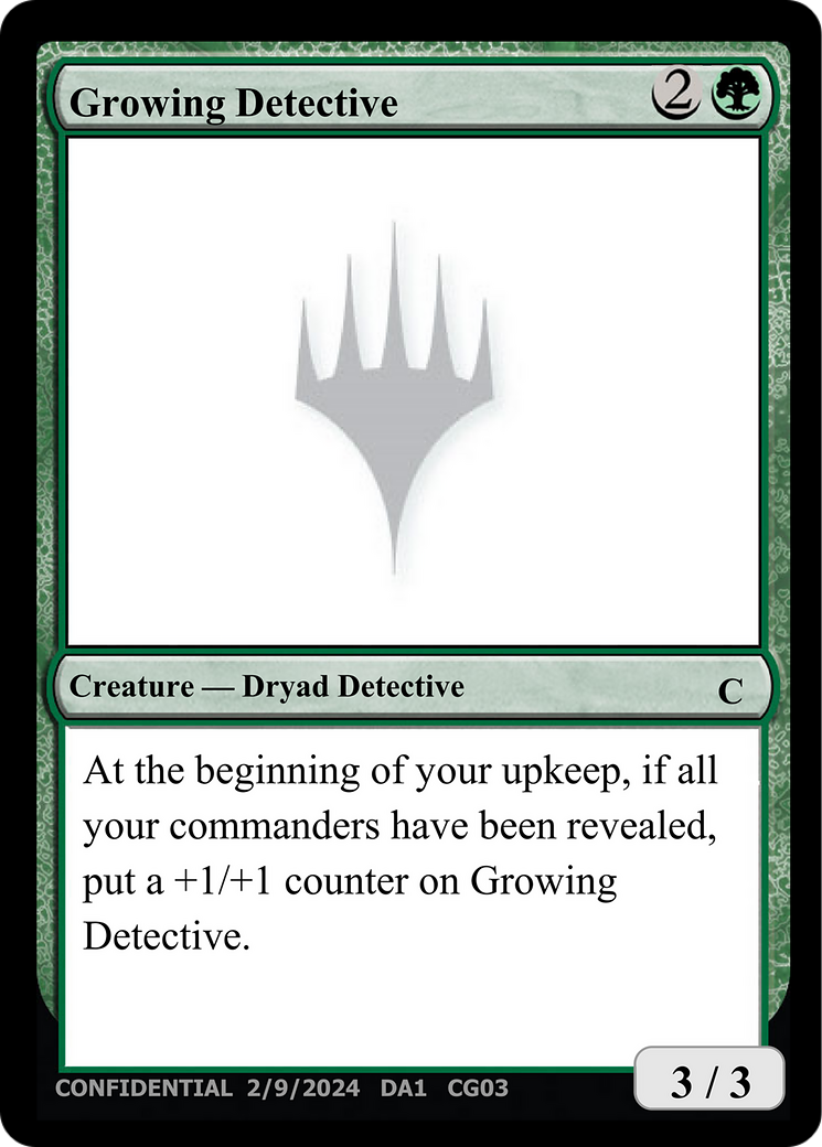 Growing Detective [Unknown Event] | Pegasus Games WI