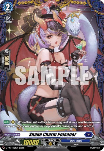 Snake Charm Poisoner (Frame Rare) (D-PR/172EN) [D Promo Cards] | Pegasus Games WI