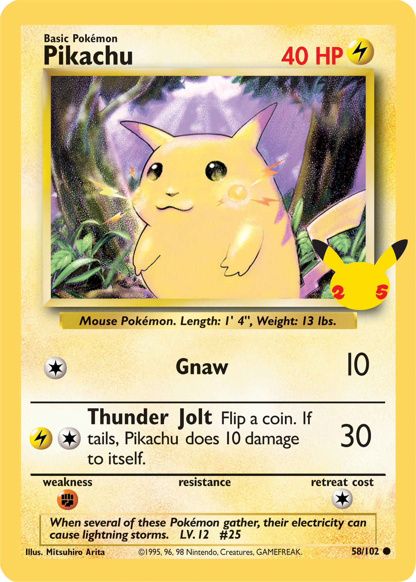 Pikachu (58/102) (Jumbo Card) [First Partner Pack] | Pegasus Games WI