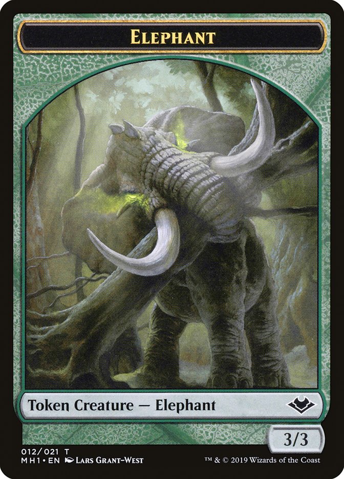 Bird (003) // Elephant (012) Double-Sided Token [Modern Horizons Tokens] | Pegasus Games WI