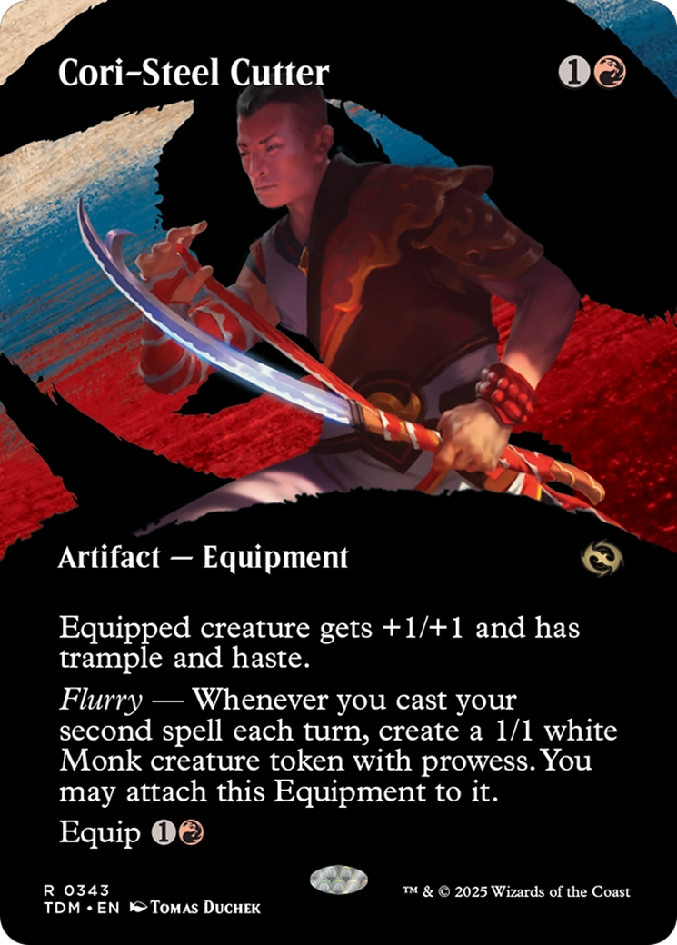 Cori-Steel Cutter (Borderless) [Tarkir: Dragonstorm] | Pegasus Games WI