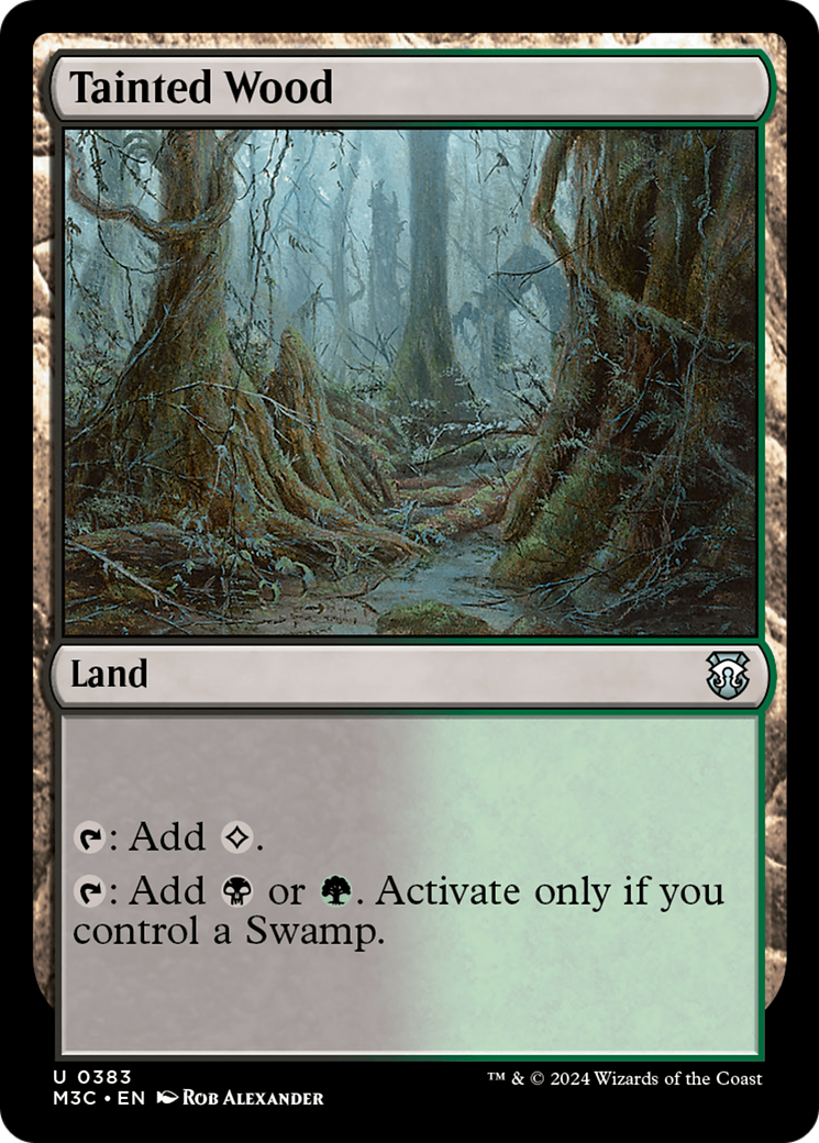 Tainted Wood (Ripple Foil) [Modern Horizons 3 Commander] | Pegasus Games WI
