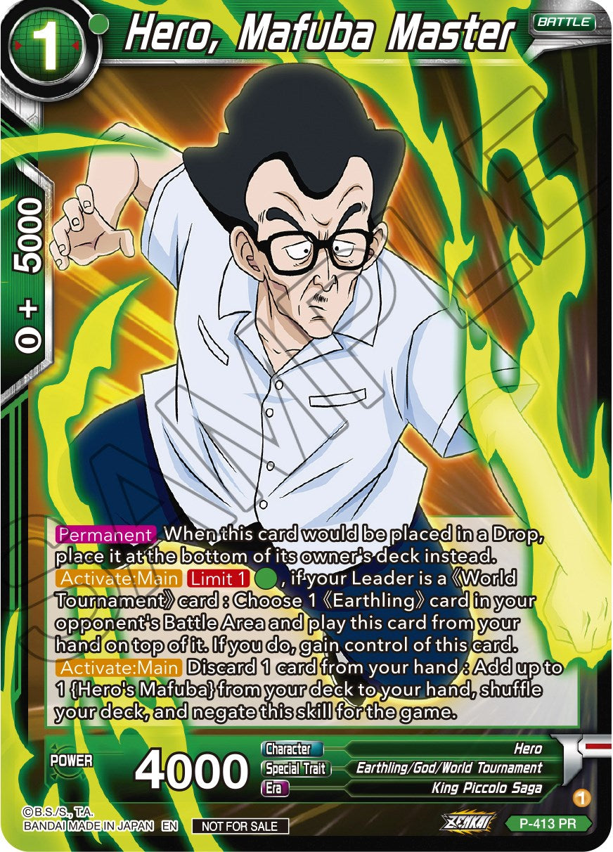 Hero, Mafuba Master (Zenkai Series Tournament Pack Vol.1) (P-413) [Tournament Promotion Cards] | Pegasus Games WI