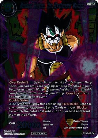 Masked Saiyan, the Mysterious Warrior (Metallic Foil) (Event Pack 2018) (EX02-02) [Promotion Cards] | Pegasus Games WI