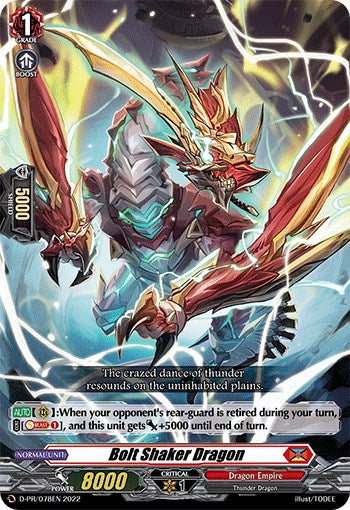 Bolt Shaker Dragon (D-PR/078EN) [D Promo Cards] | Pegasus Games WI
