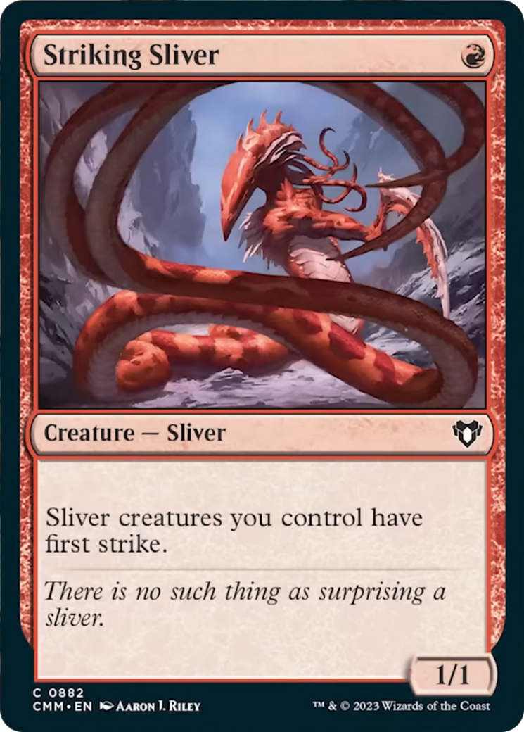 Striking Sliver [Commander Masters] | Pegasus Games WI