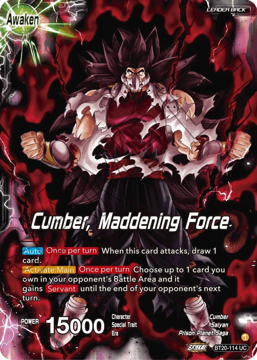 Evil Saiyan // Cumber, Maddening Force (BT20-114) [Power Absorbed] | Pegasus Games WI