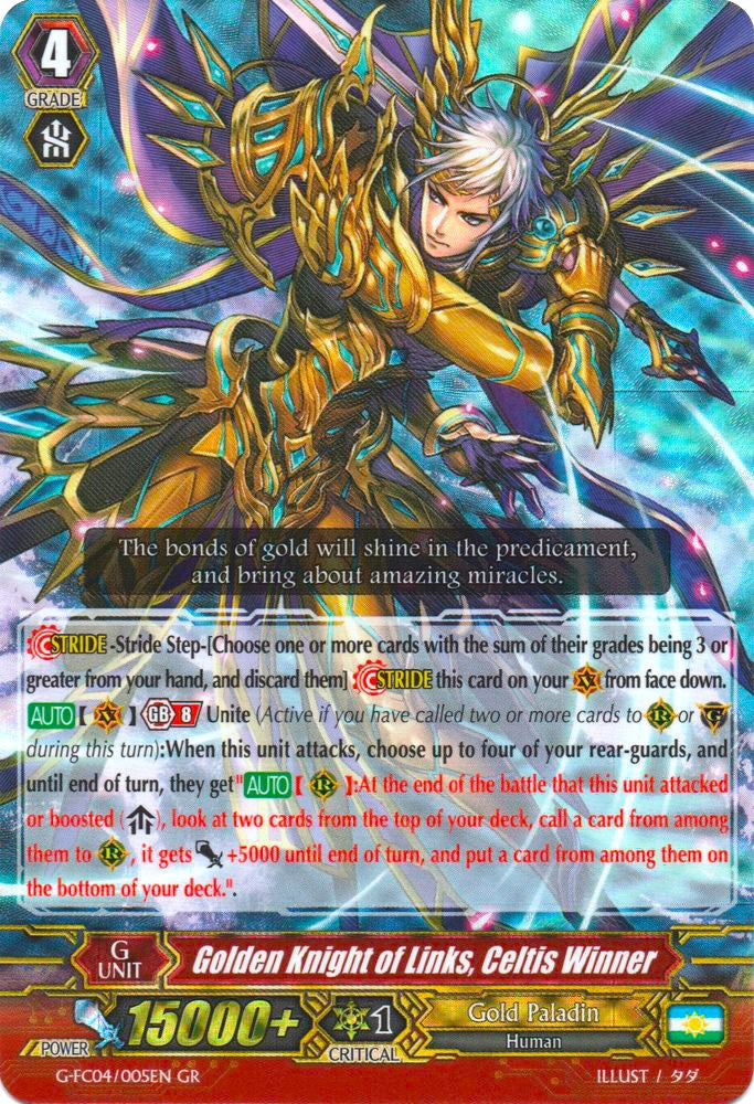 Golden Knight of Links, Celtis Winner (G-FC04/005EN) [Fighters Collection 2017] | Pegasus Games WI