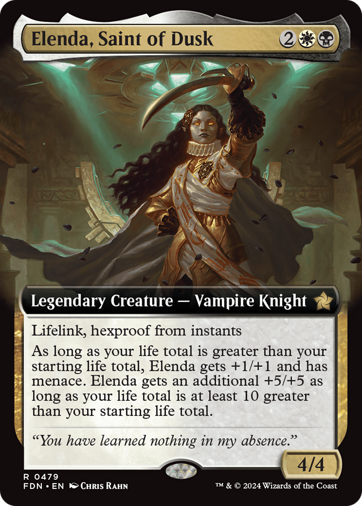 Elenda, Saint of Dusk (Extended Art) [Foundations] | Pegasus Games WI