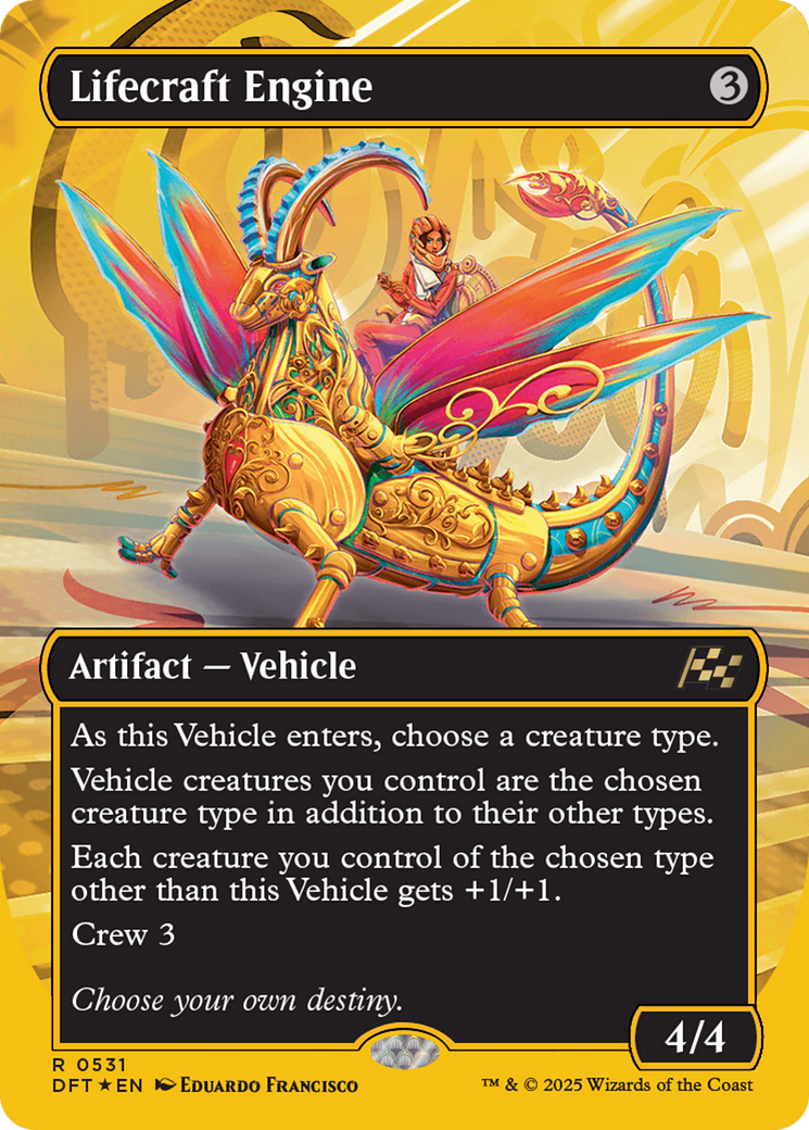 Lifecraft Engine (Borderless) (First-Place Foil) [Aetherdrift] | Pegasus Games WI