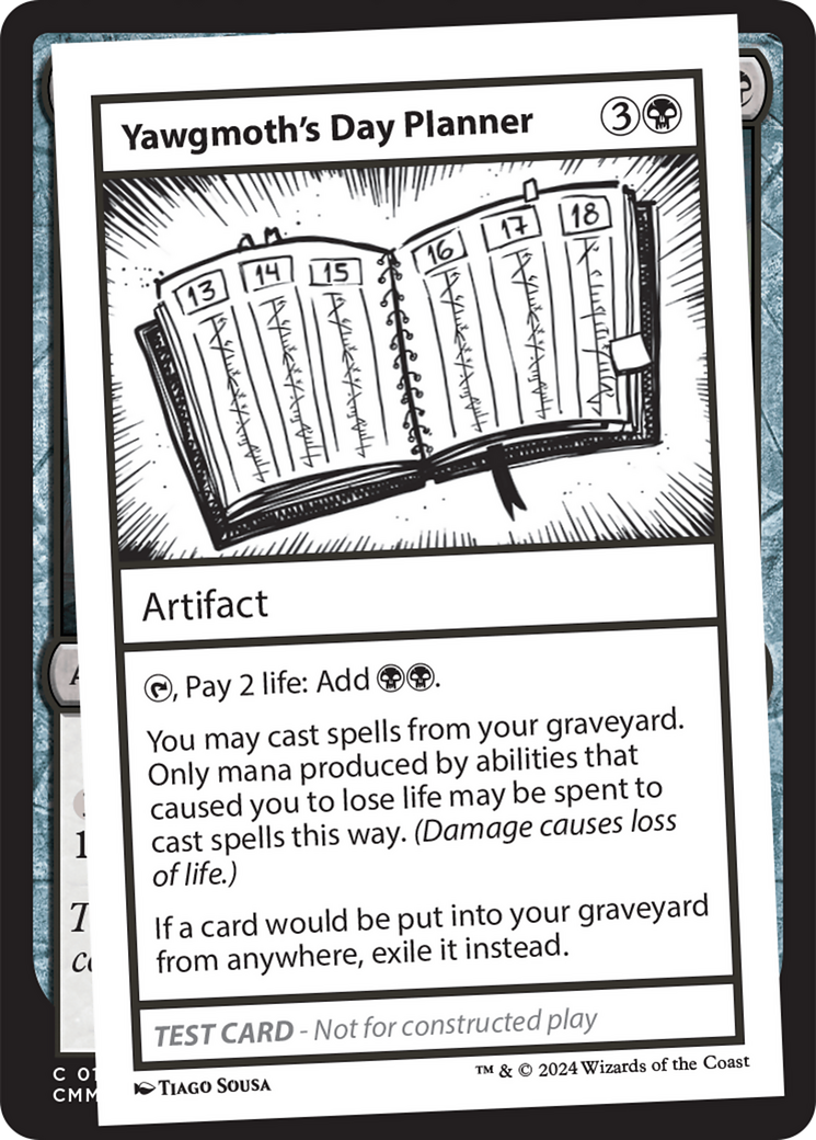 Yawgmoth's Day Planner [Mystery Booster 2 Playtest Cards] | Pegasus Games WI