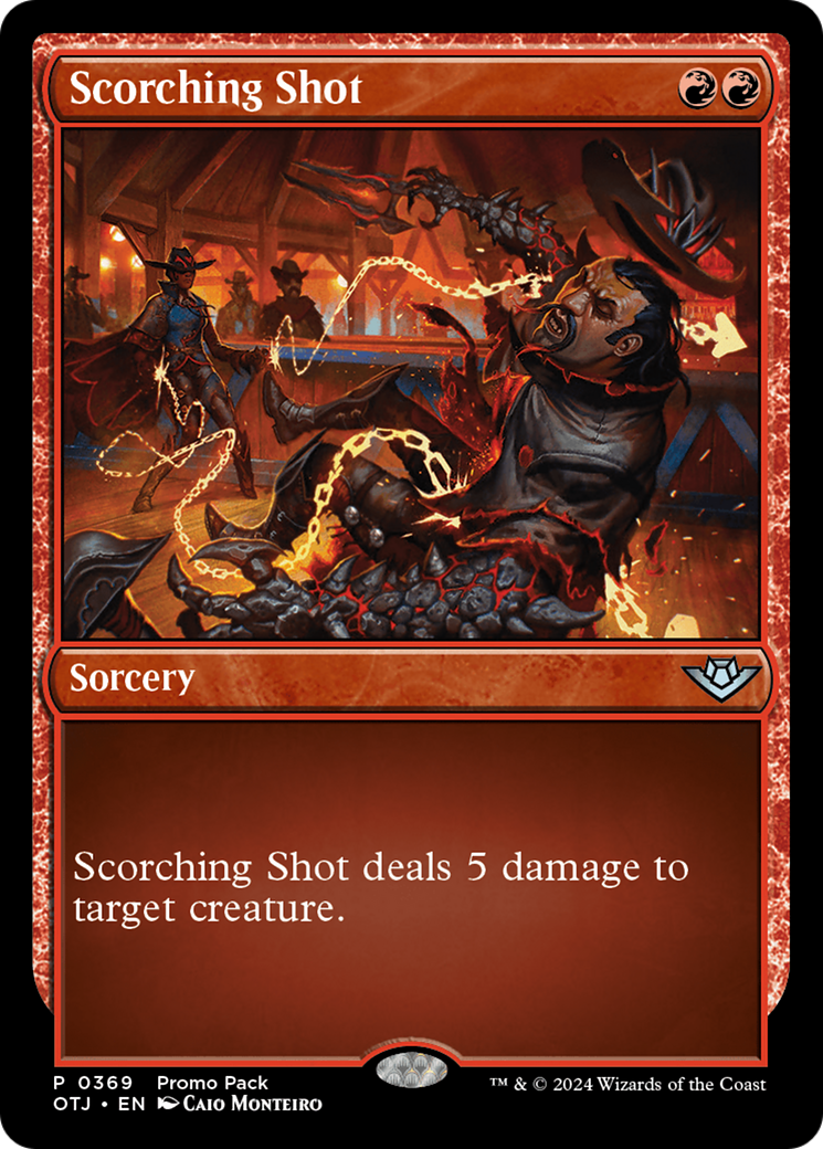 Scorching Shot (Promo Pack) [Outlaws of Thunder Junction Promos] | Pegasus Games WI