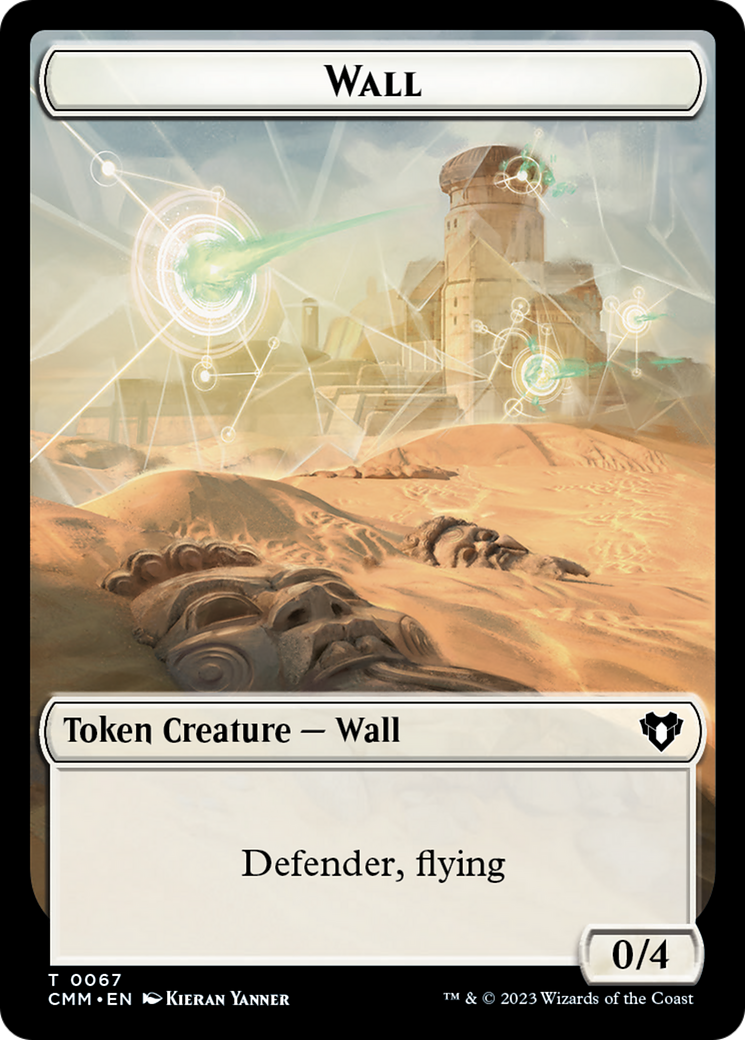 Wall // Kor Ally Double-Sided Token [Commander Masters Tokens] | Pegasus Games WI