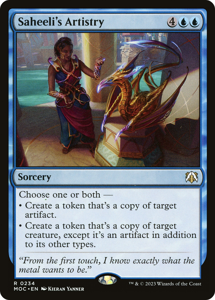 Saheeli's Artistry [March of the Machine Commander] | Pegasus Games WI