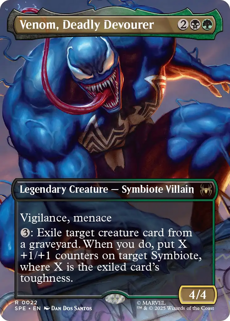 Venom, Deadly Devourer (Borderless) [Marvel's Spider-Man: Eternal-Legal] | Pegasus Games WI