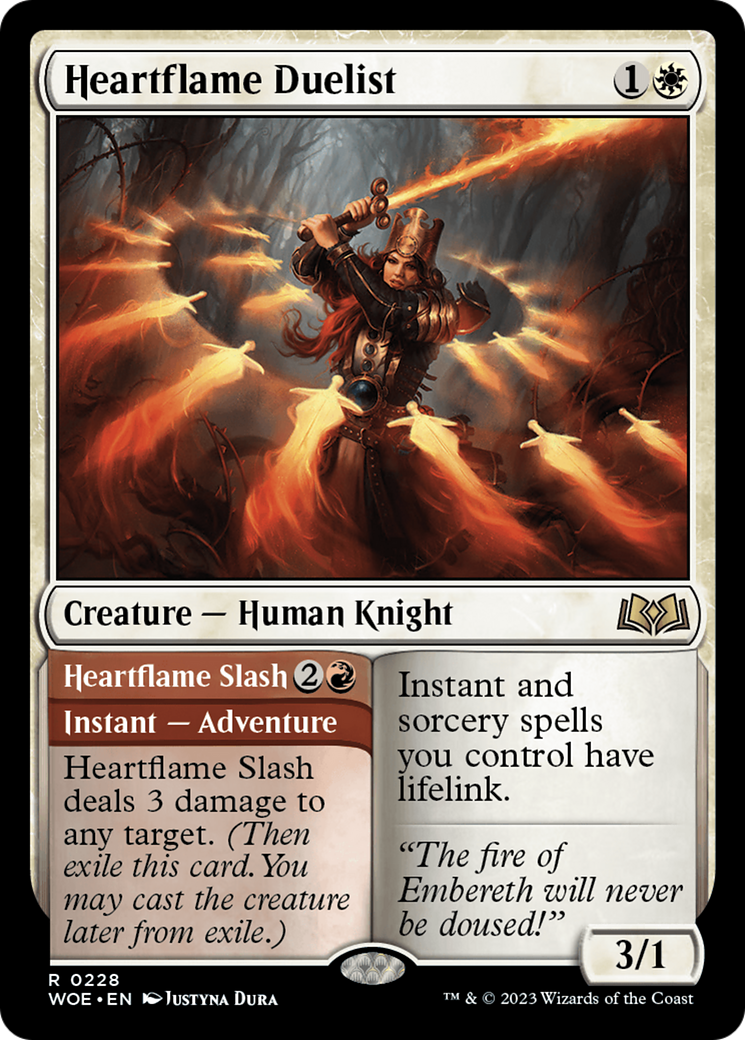 Heartflame Duelist // Heartflame Slash [Wilds of Eldraine] | Pegasus Games WI