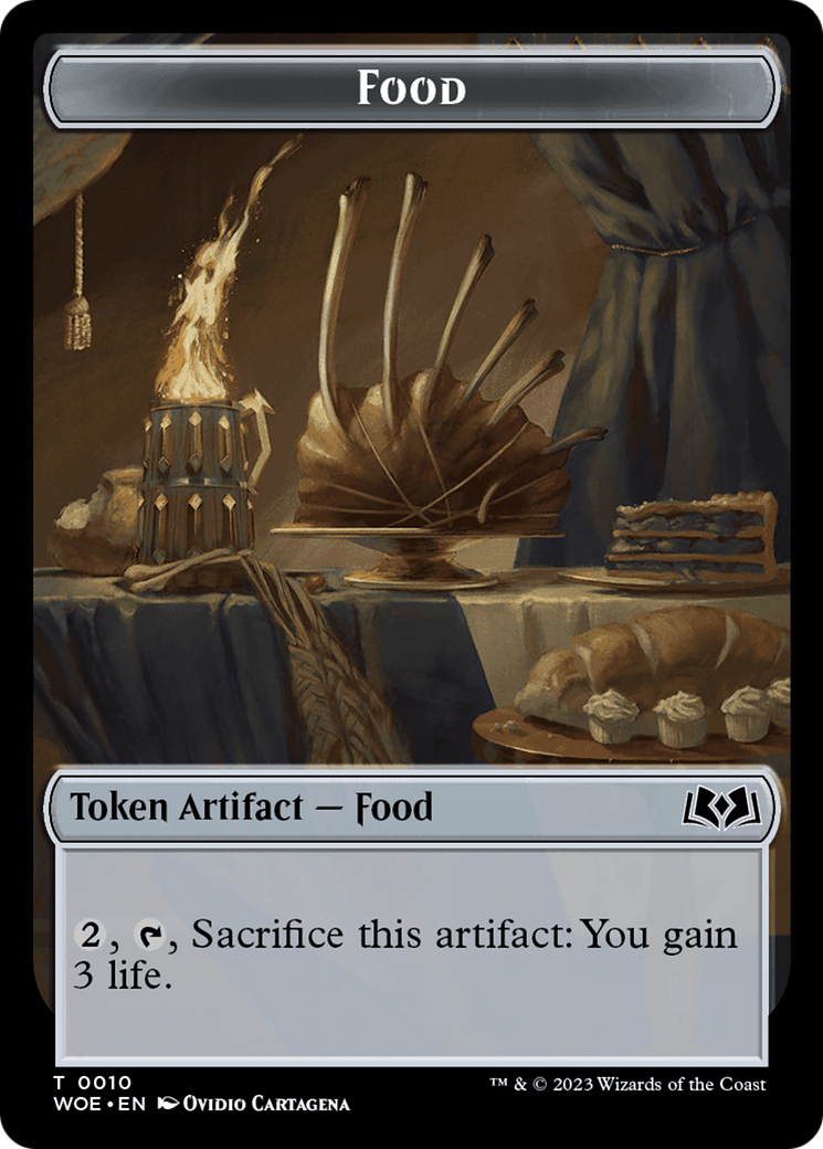 Faerie // Food (0010) Double-Sided Token [Wilds of Eldraine Tokens] | Pegasus Games WI