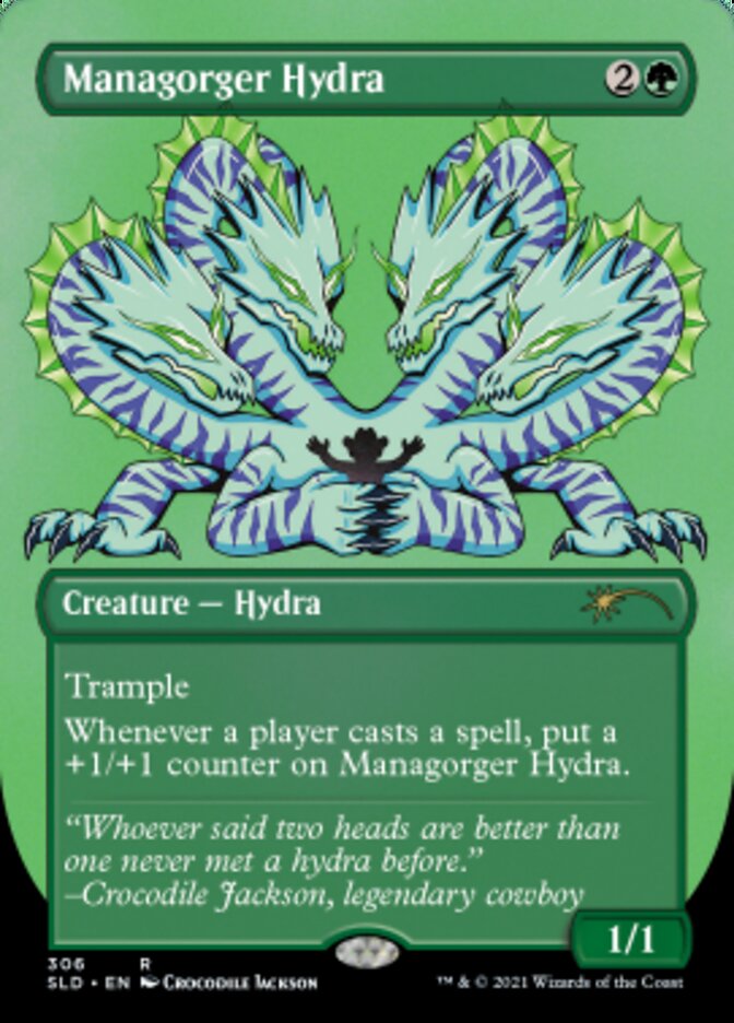 Managorger Hydra (Borderless) (Foil Etched) [Secret Lair Drop Series] | Pegasus Games WI