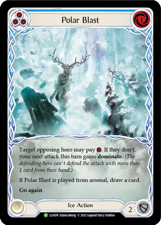 Polar Blast (Blue) [LGS074] (Promo)  Rainbow Foil | Pegasus Games WI