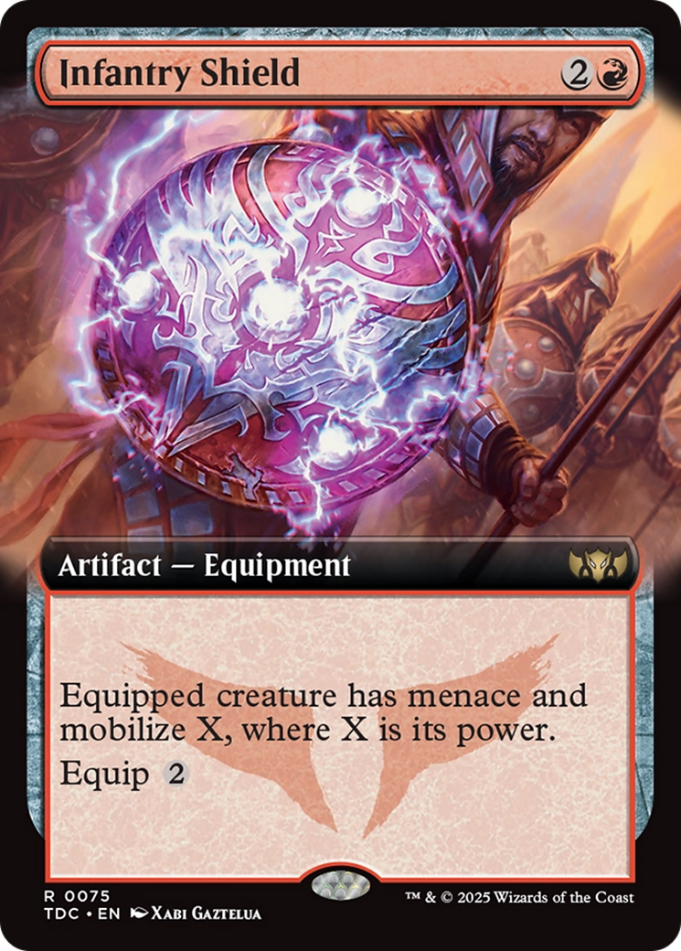Infantry Shield (Extended Art) [Tarkir: Dragonstorm Commander] | Pegasus Games WI