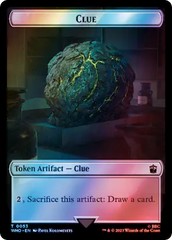 Horse // Clue (0053) Double-Sided Token (Surge Foil) [Doctor Who Tokens] | Pegasus Games WI
