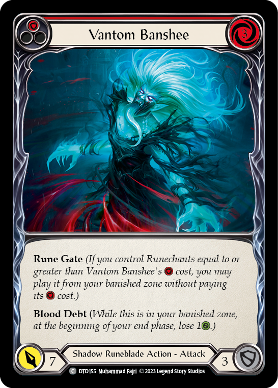 Vantom Banshee (Red) [DTD155] (Dusk Till Dawn)  Rainbow Foil | Pegasus Games WI