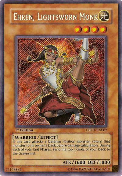 Ehren, Lightsworn Monk [LODT-EN082] Secret Rare | Pegasus Games WI