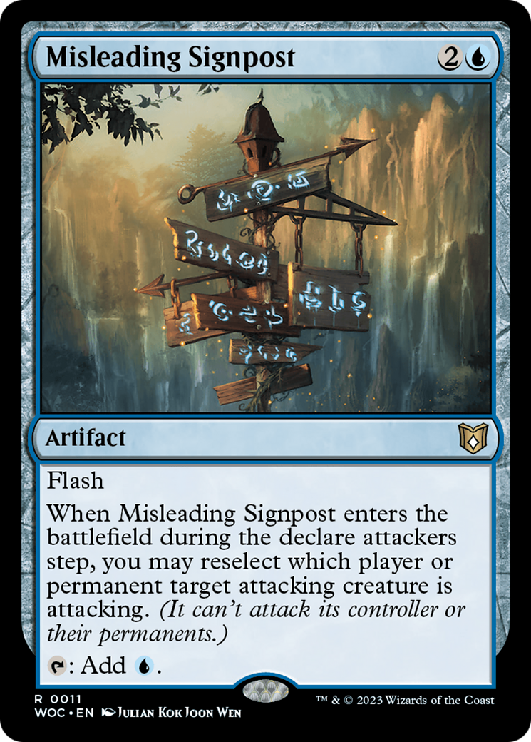 Misleading Signpost [Wilds of Eldraine Commander] | Pegasus Games WI