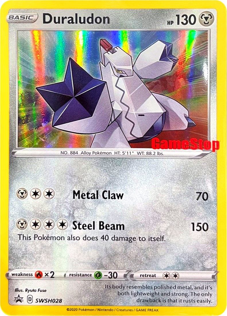Duraludon (SWSH028) (GameStop Exclusive) [Sword & Shield: Black Star Promos] | Pegasus Games WI