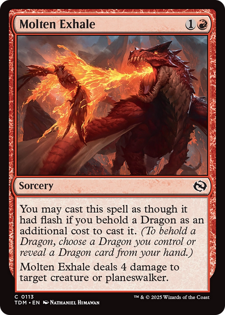 Molten Exhale [Tarkir: Dragonstorm] | Pegasus Games WI
