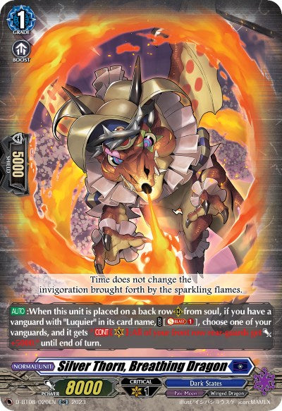 Silver Thorn, Breathing Dragon (D-BT08/020EN) [Minerva Rising] | Pegasus Games WI